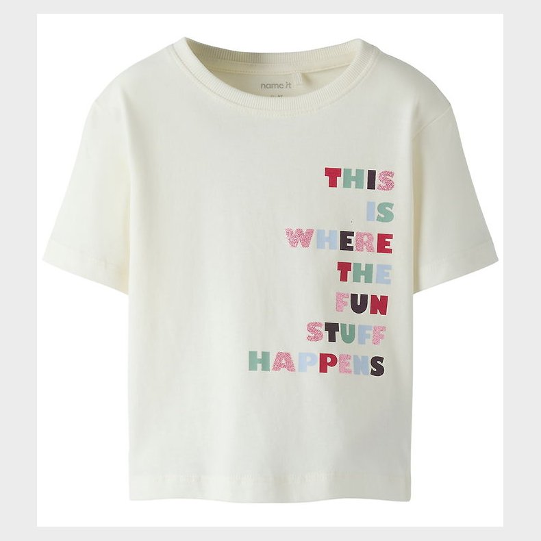 Name It T-shirt - NmfBelina - Gardenia