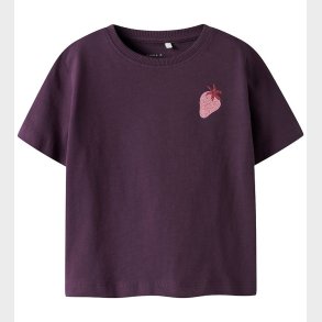 Name It T-shirt - NmfBelina - Blackberry Wine