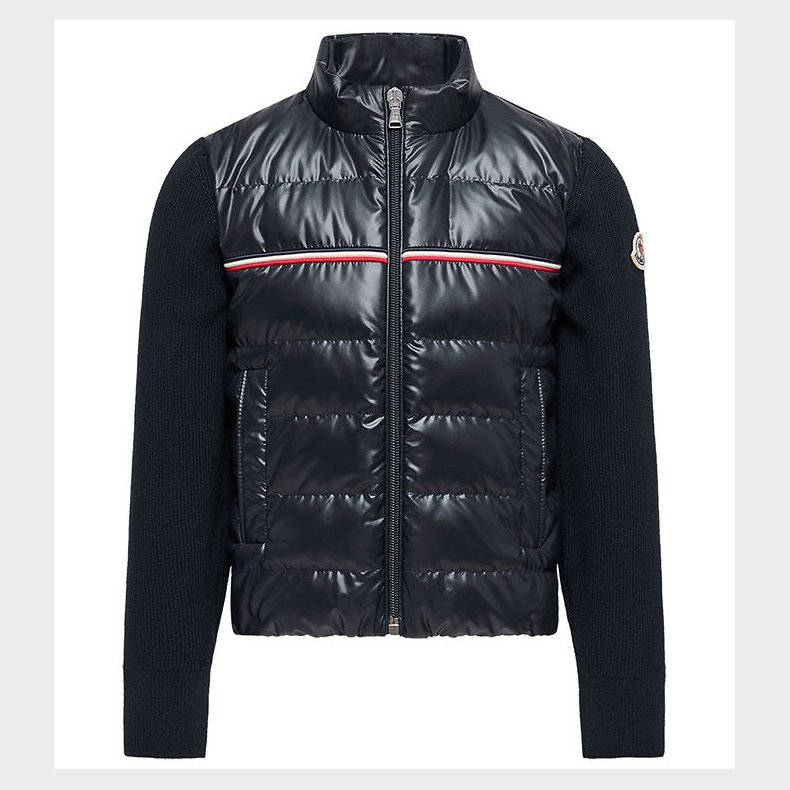 Moncler Cardigan - Uld/ Dun - Navy