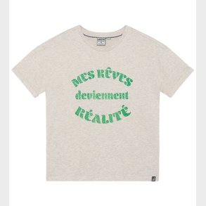 Indian Blue Jeans T-shirt - Wide Fit - Light Sand Melange