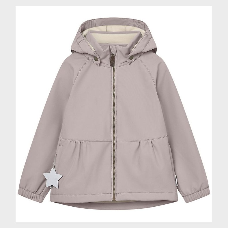 Mini A Ture Softshelljakke m. Fleece - MatBriddi - Opal Purple