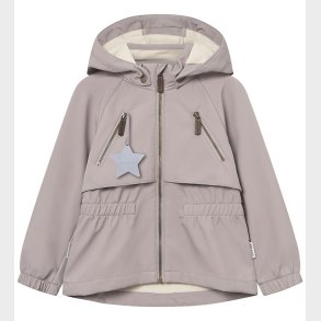 Mini A Ture Softshelljakke m. Fleece - MatAlgea - Opal Purple