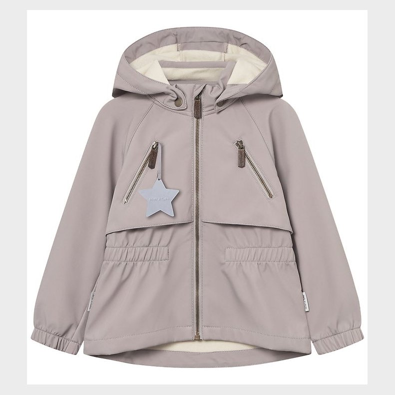 Mini A Ture Softshelljakke m. Fleece - MatAlgea - Opal Purple