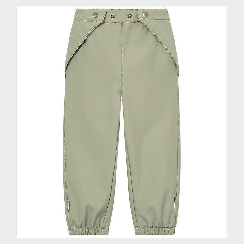 Mini A Ture Softshellbukser m. Fleece - MatAiano - Tea Green