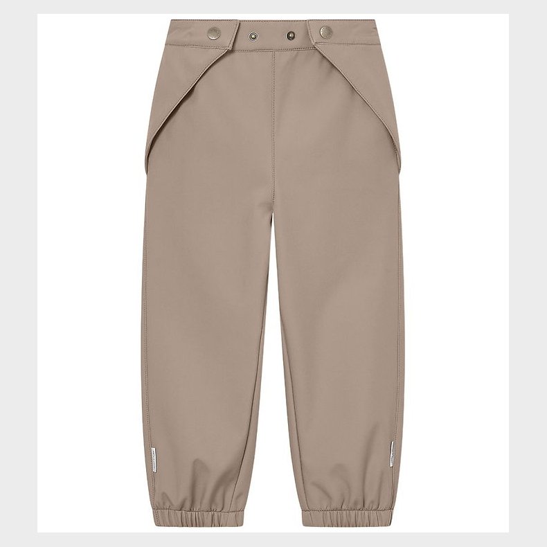 Mini A Ture Softshellbukser m. Fleece - MatAiano - Grey Brown