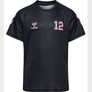 Hummel T-shirt - hmlShimmer - Black/Bridal Rose