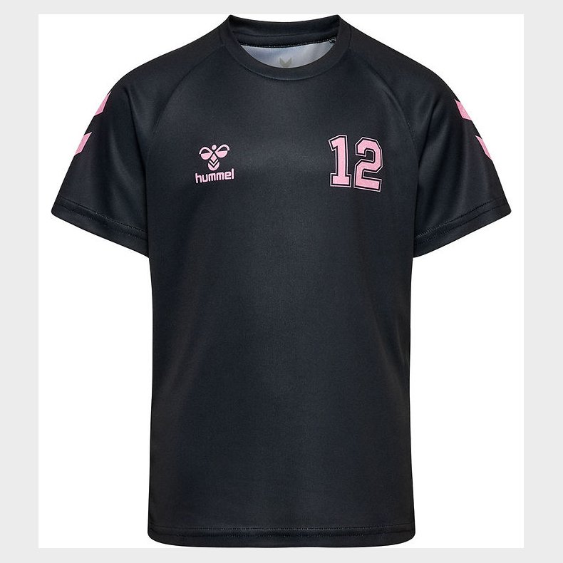 Hummel T-shirt - hmlShimmer - Black/Bridal Rose