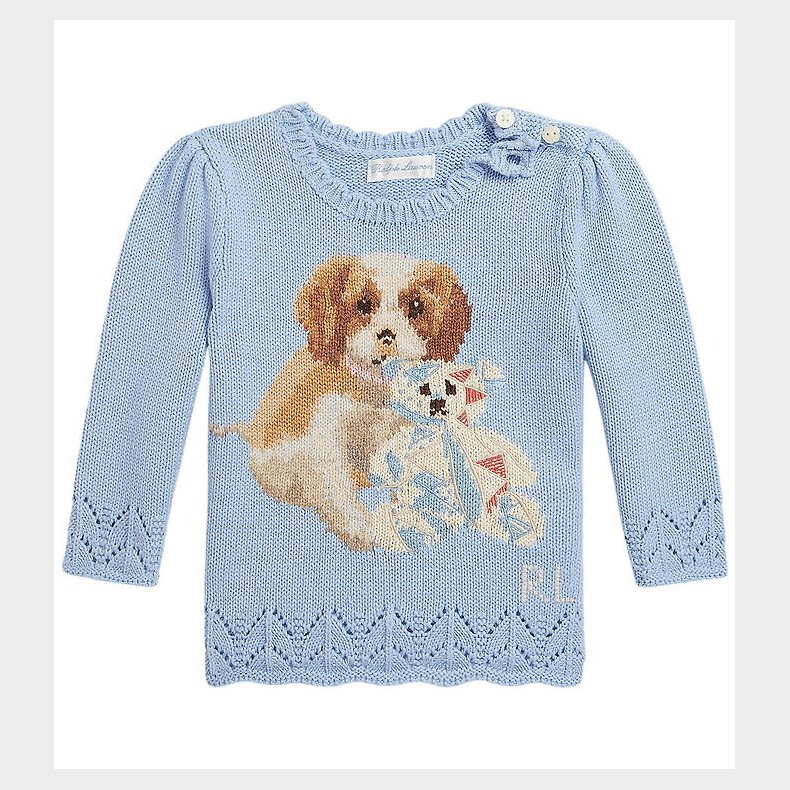 Polo Ralph Lauren Bluse - Strik - Chambray Blue