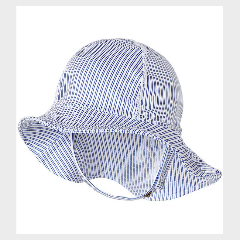 Marmar Badehat - UV40+ - Alba Splash Long - Bolich Blue Stripe