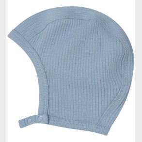 MarMar Babyhjelm - Rib - Bomuld/Modal - Hoody - Blue Iris