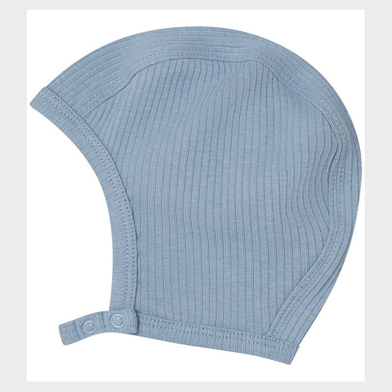 MarMar Babyhjelm - Rib - Bomuld/Modal - Hoody - Blue Iris