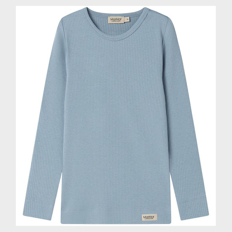 MarMar Bluse - Rib - Bomuld/Modal - Blue Iris