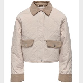 Kids Only Overgangsjakke - KogRosalina - Moonbeam/Corduroy/Silve