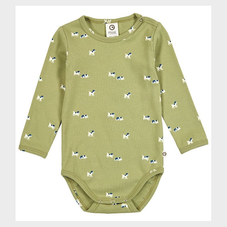 M�sli Body L/� - Rib - BFF - Spring/ Navy/ Tofu