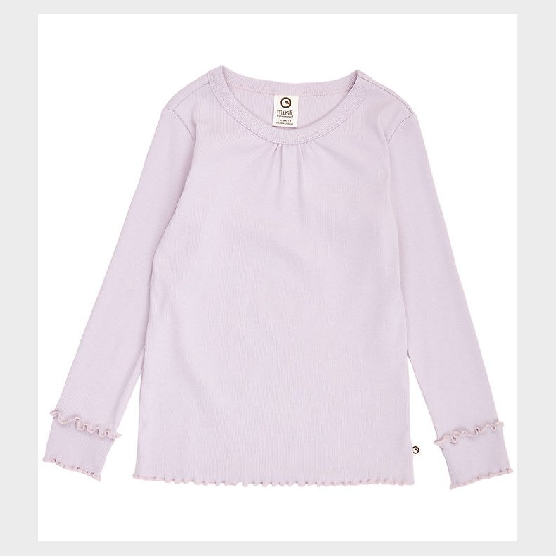 M�sli Bluse - Rib - Cozy Me - Bloom