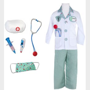 Great Pretenders Udkl�dning - Doktor - Gr�n/Hvid