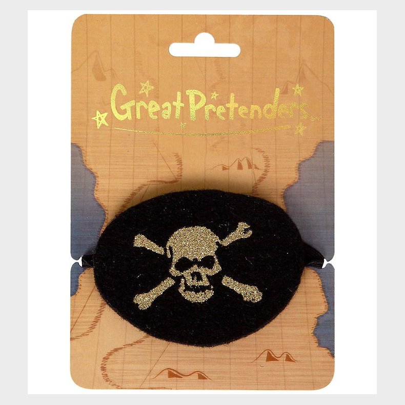 Great Pretenders Udkl�dning - Pirat �jeklap - Sort