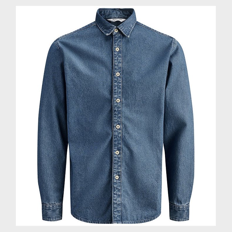 Jack & Jones Skjorte - JjeStanley - Noos - Blue Denim/MID BLUE
