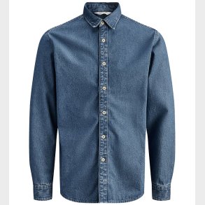 Jack & Jones Skjorte - JjeStanley - Noos - Blue Denim/MID BLUE