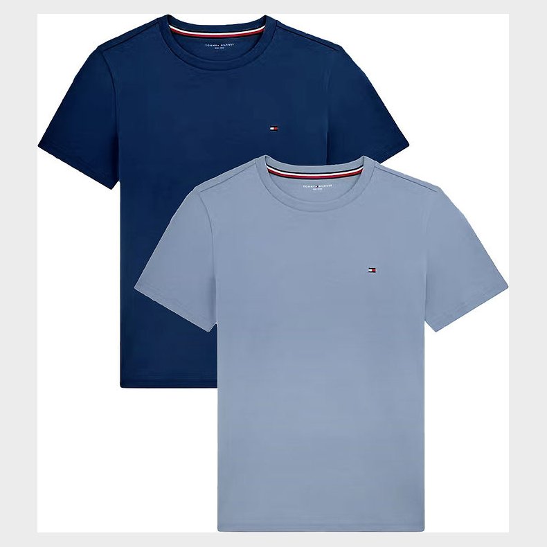 Tommy Hilfiger T-shirt - 2-pak - Brisk Blue/Preppy NavyMulti