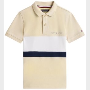 Tommy Hilfiger Polo - Mini Crop - Classic Beige ColourblockBeige
