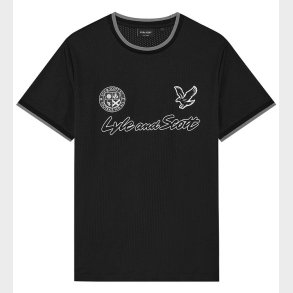 Lyle & Scott T-shirt - Jet Black m. Print