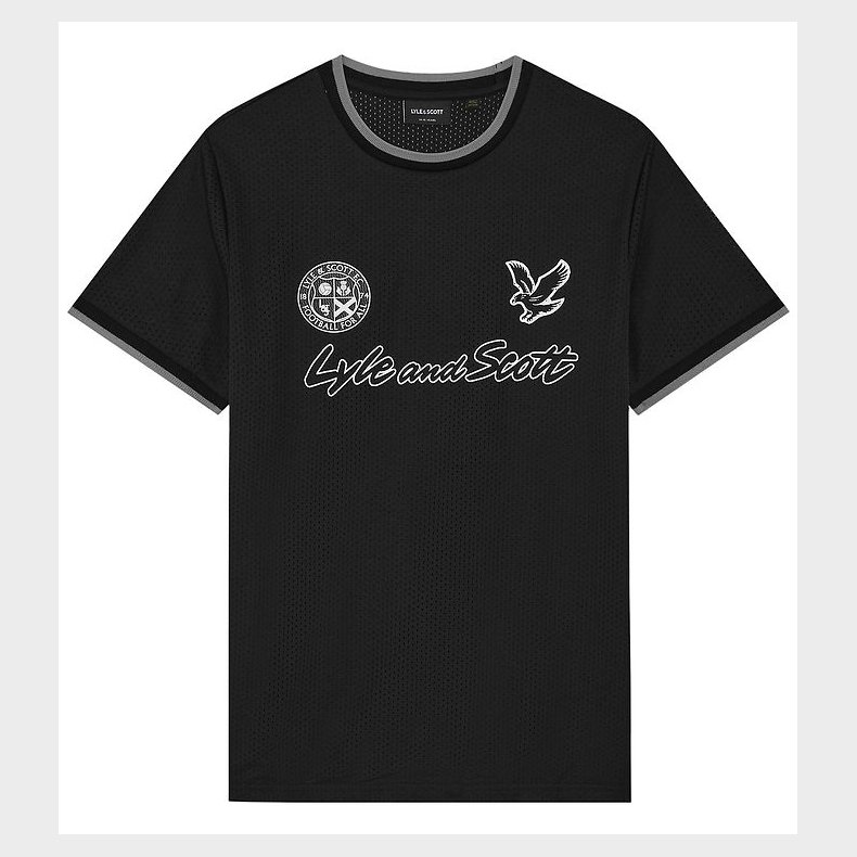 Lyle & Scott T-shirt - Jet Black m. Print