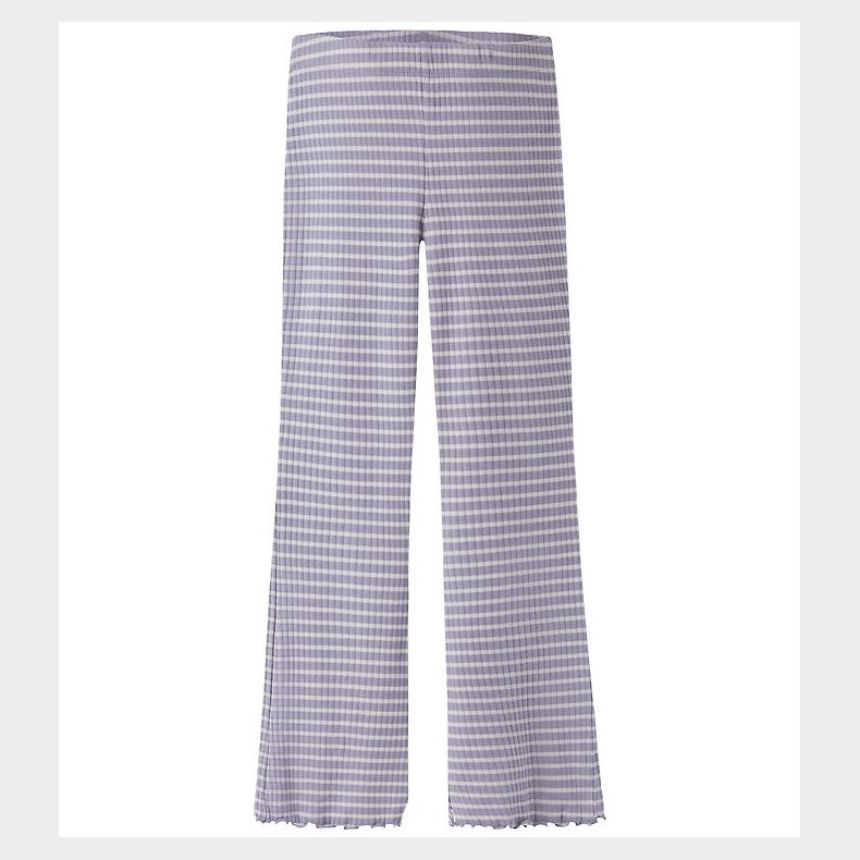 Name It Leggings - Rib - Flare - NkfVemma - Lavender Gray/Lilac