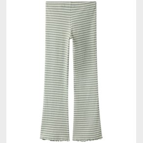 Name It Leggings - Rib - Flare - NkfVemma - Shadow/Cloud Dancer