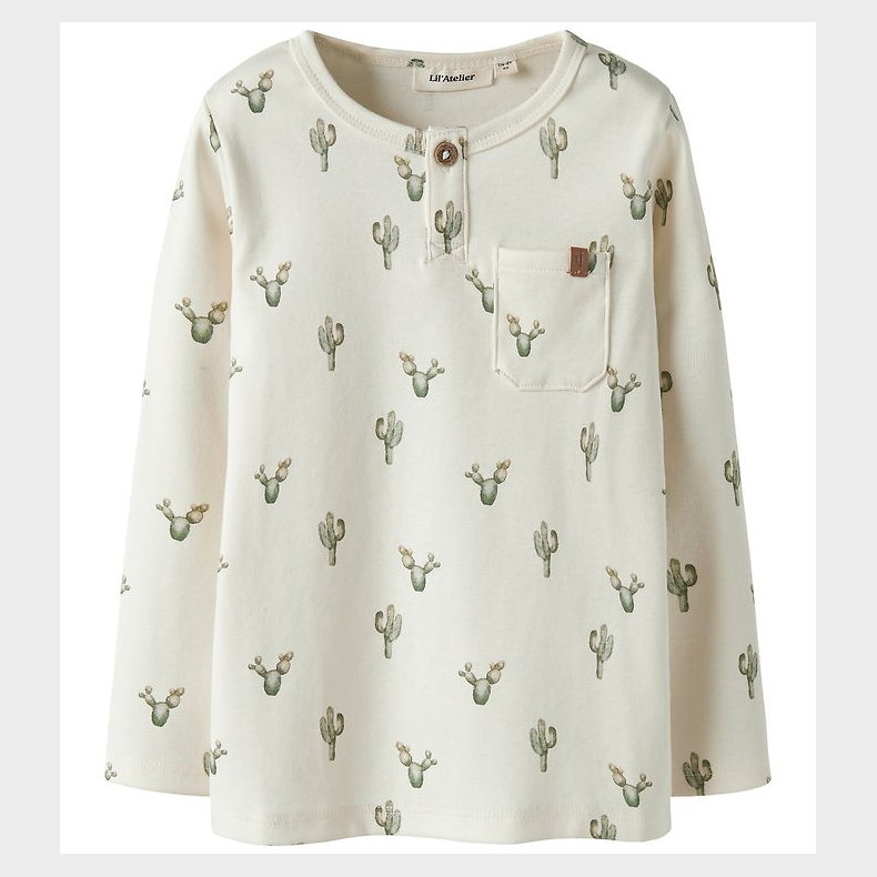 Lil' Atelier Bluse - NmmLayo - Coconut Milk/Cactus