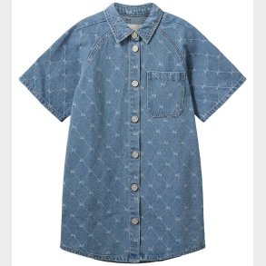 Sofie Schnoor Kjole - Maya - Denim Blue m. Harlequinm�nster