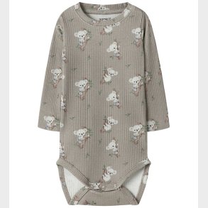 Name It Body l/� - Rib - NbmBoala - Vintage Khaki