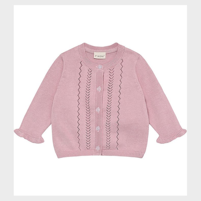 Fixoni Cardigan - Strik - Bleached Mauve