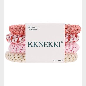 Kknekki H�relastikker - 4-pak - Rosa/Creme