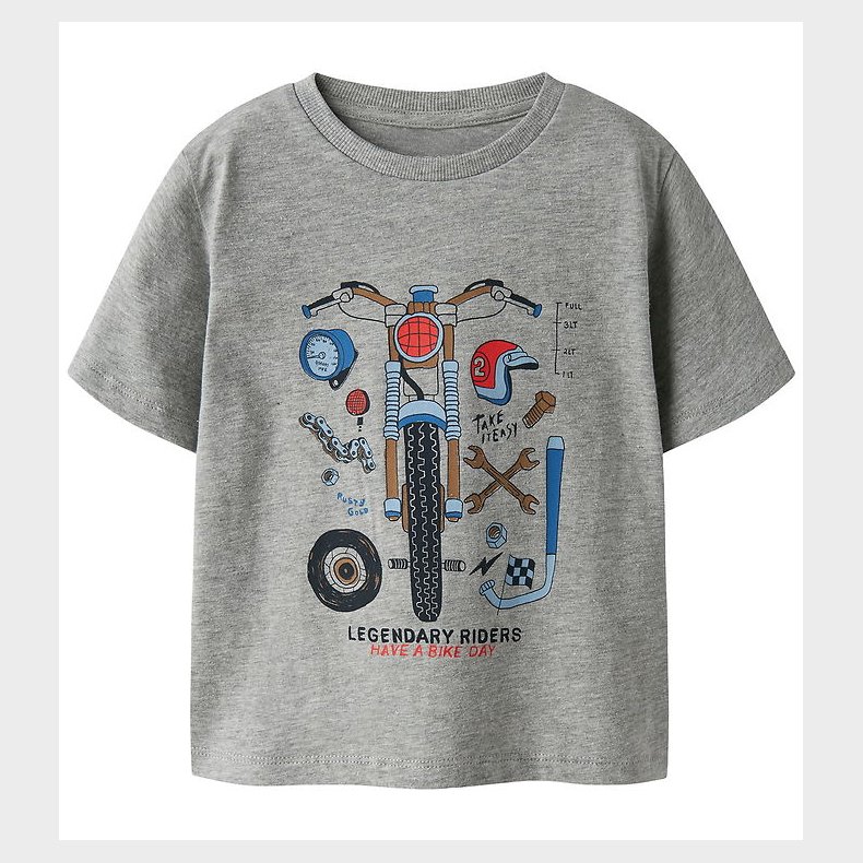 Name It T-shirt - NmmBo - Grey Melange