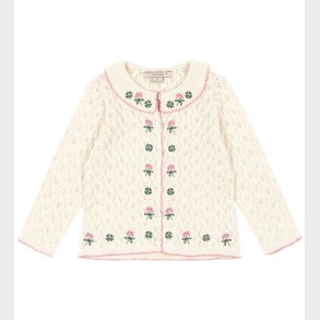 Konges Sl�jd Cardigan - Strik/Hulm�nster - Rosier - Off White