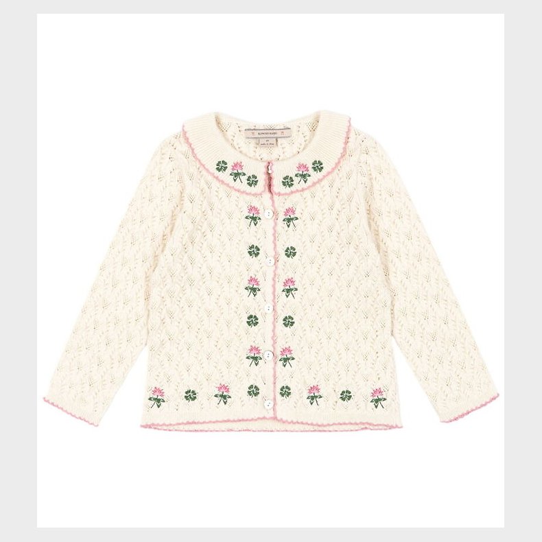 Konges Sl�jd Cardigan - Strik/Hulm�nster - Rosier - Off White