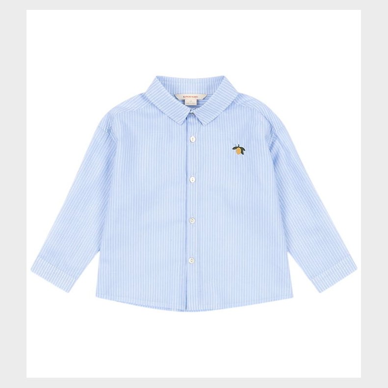 Konges Sl�jd Skjorte - Wes - Blue Stripe