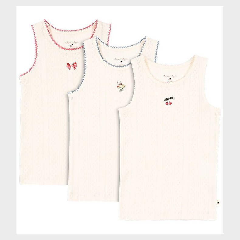 Konges Sl�jd Undertr�jer - Hulm�nster - 3-pak - Minna - Antique