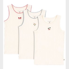 Konges Sl�jd Undertr�jer - Hulm�nster - 3-pak - Minna - Antique