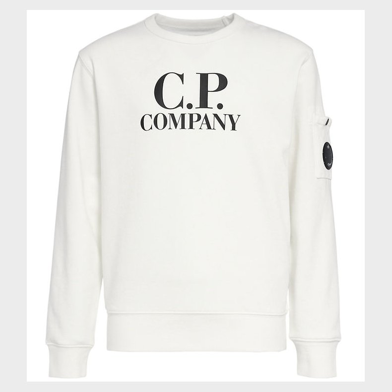 C.P. Company Sweatshirt - Gauze White m. Sort