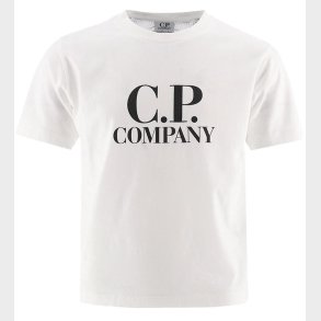 C.P. Company T-shirt - Gauze White m. Sort