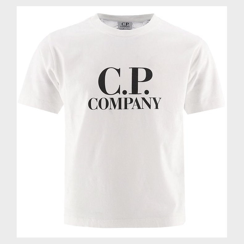 C.P. Company T-shirt - Gauze White m. Sort