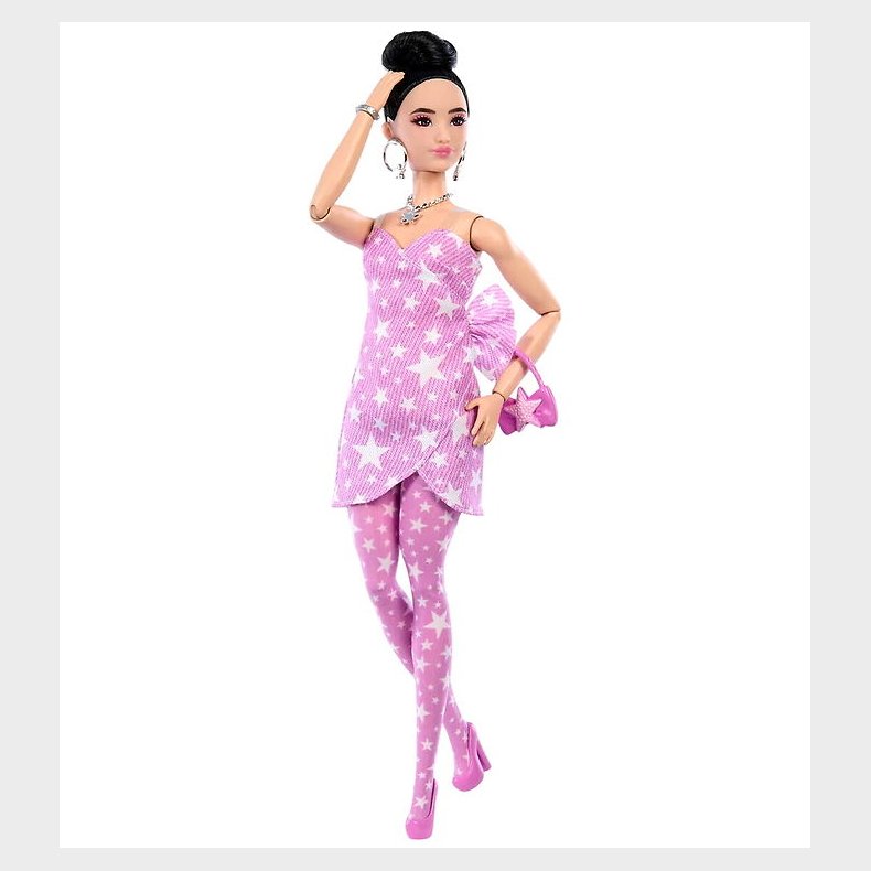 Barbie Dukke - Deluxe Style Pink Denim Star Wrap Asian