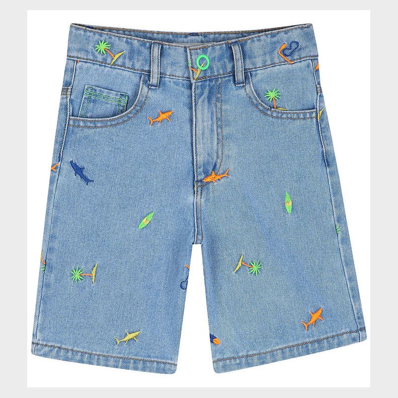 Billieblush Shorts - Denim - Double Stone m. Surfmotiv