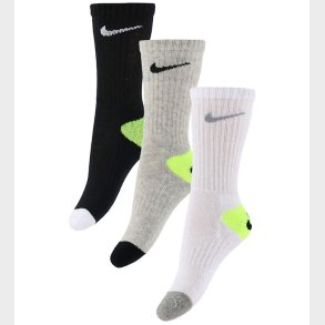 Nike Str�mper - 6-pak - Smiley - Grey Heather