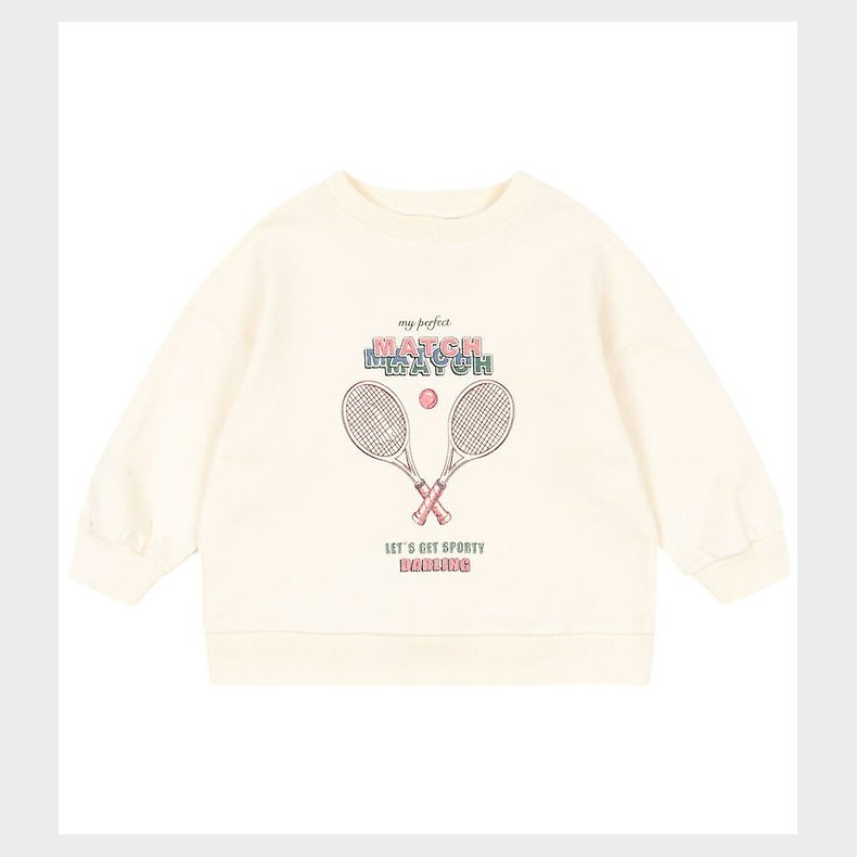 Konges Sl�jd Sweatshirt - Loupy Lou - Buttercream m. Print