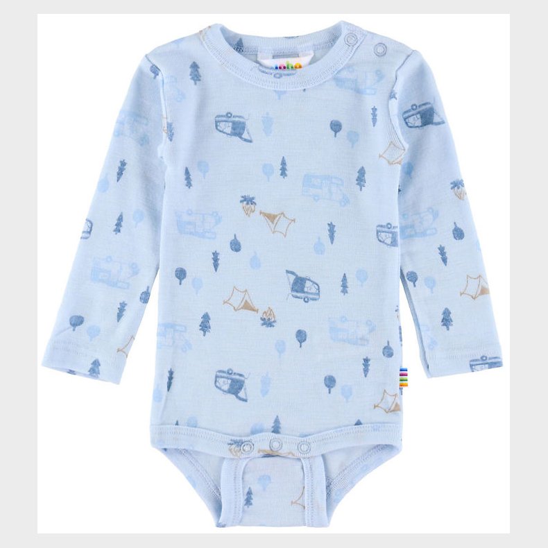 Joha Body l/� - Uld - Lysebl� m. Camping