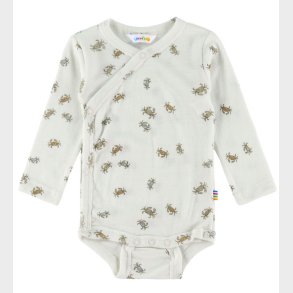 Joha Sl�-om Body l/� - Uld/Silke - Off White m. Krabber