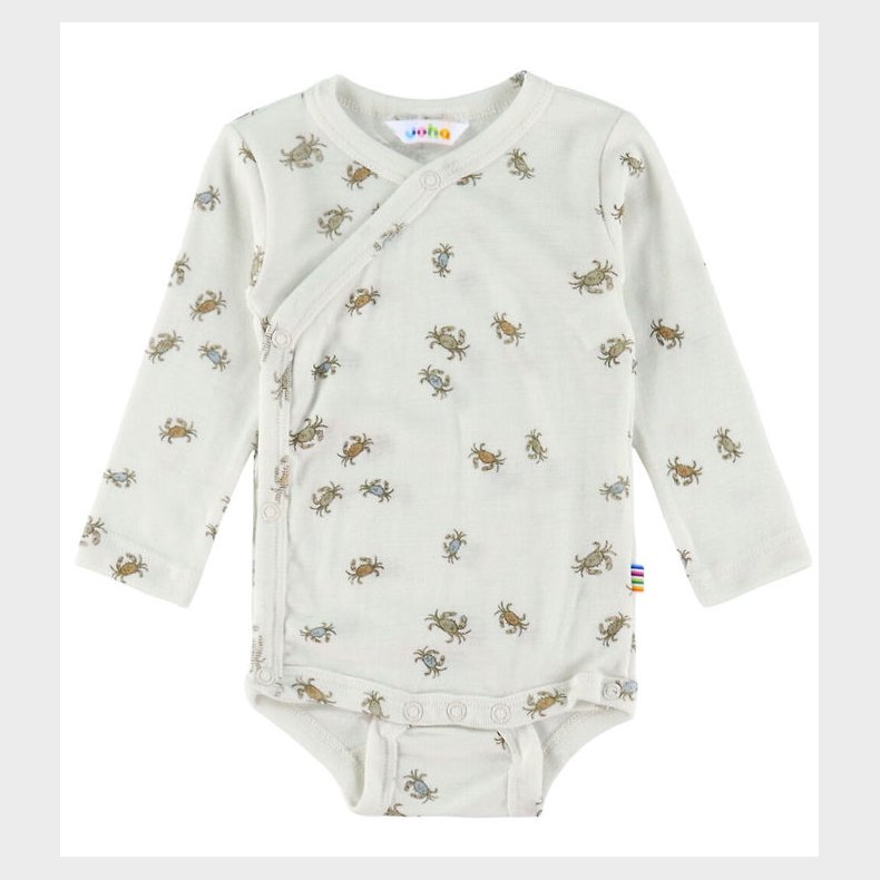 Joha Sl�-om Body l/� - Uld/Silke - Off White m. Krabber